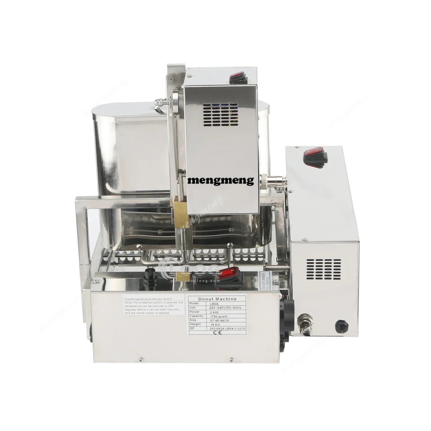 Commercial Kitchen Equipment Manufacturer Best 110V 220V Stainless Steel Automatic Donuts Fryer 4 Rows Mini Donut Machine