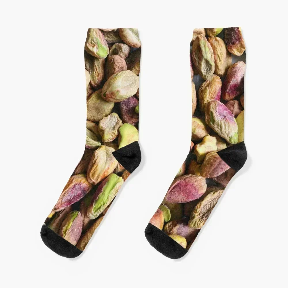 

Pistachios close up Socks winter thermal Toe sports floor kawaii Mens Socks Women's