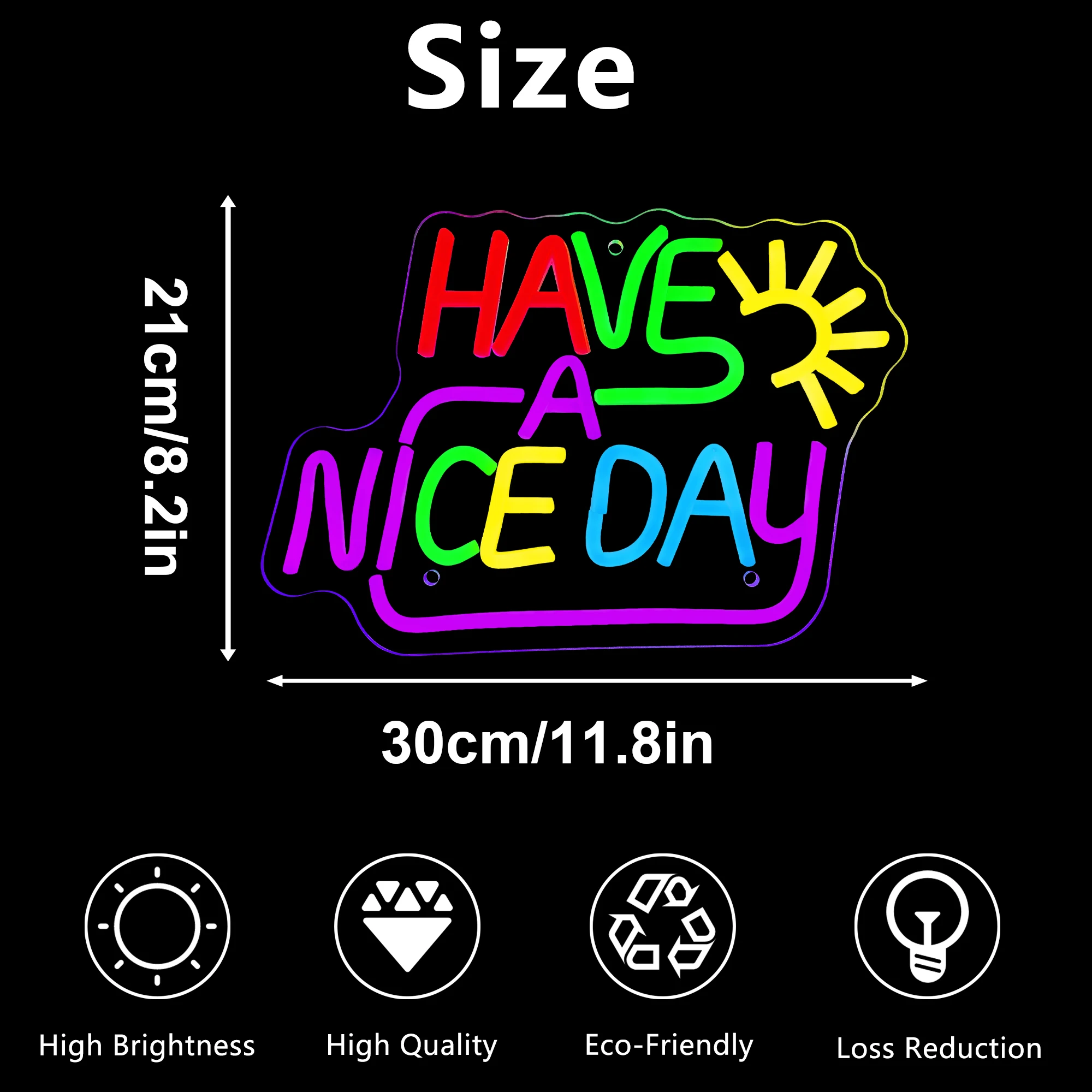 Have a Nice Day Neon Lights Letters, LED Sign Wall Decoration, Bar Party, Casamento, Quarto, Casa, Clube, Holiday Party Decor