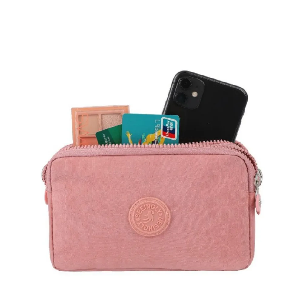 

Simple Nylon Phone Bag Lightweight Handbag Cross Body Bag Soft Waterproof Shoulder Bag Girls