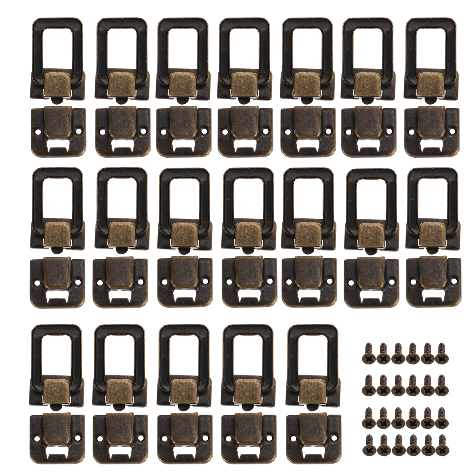 

30pcs Iron Box Latch Rustproof Sturdy Buckle For Jewelry Wooden Gift Suitcase Hasp Hardware Fastener Decorative Closure Lock