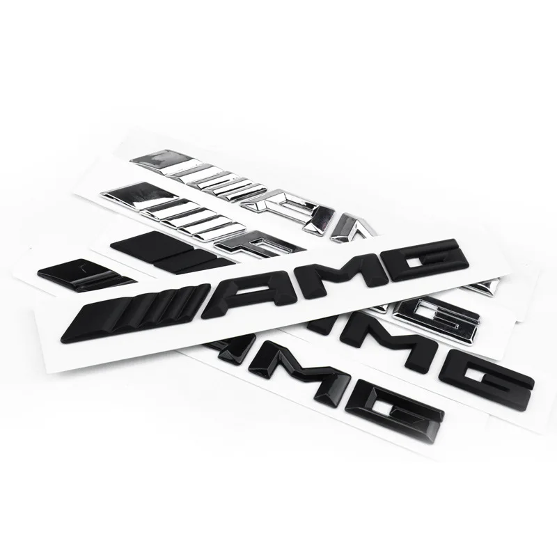 Metal Car 3d Rear Letter Emblem Trunk Sticker for Mercedes benz AMG C E S GLE CLC Class W204 W203 W205 W124 W221 W213 W212