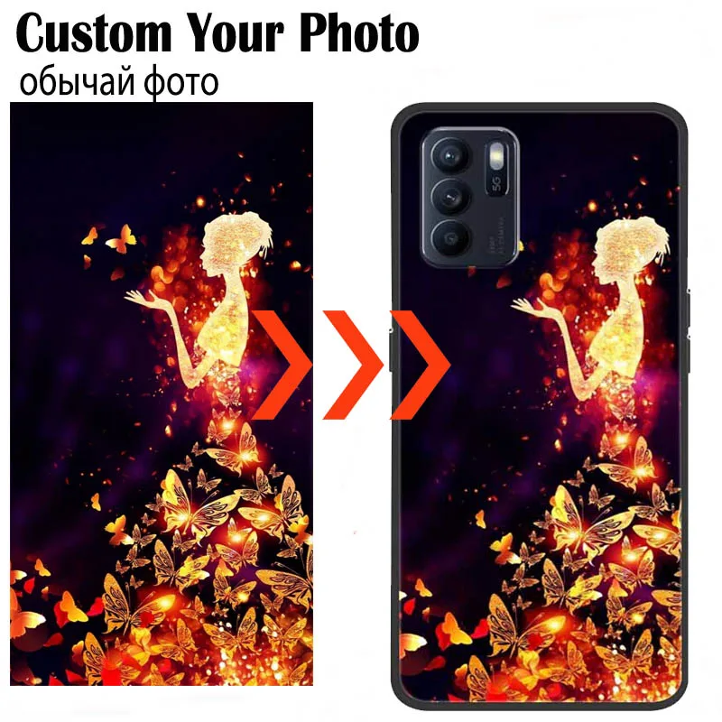 Custom Personalized Cases For OPPO Reno 6 Lite 6Z Reno6 Pro Plus Z Cover DIY Customized Photo Image Text Coque Reno11 F 5G TPU