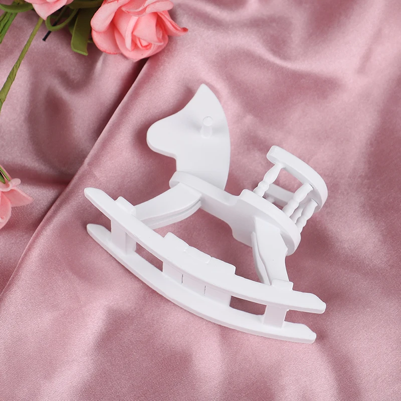 1/12 인형 집 미니어처 흰색 나무 흔들 말 의자,  - Rocking Chair Nursery 리뷰 및 가격