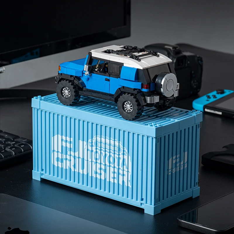 Toyota FJ40/4runner Off Road Vehicle Supra/AE86 Sports Car Building Blocks Retro Car Model With Display Box Brick Toy Kids Gifts