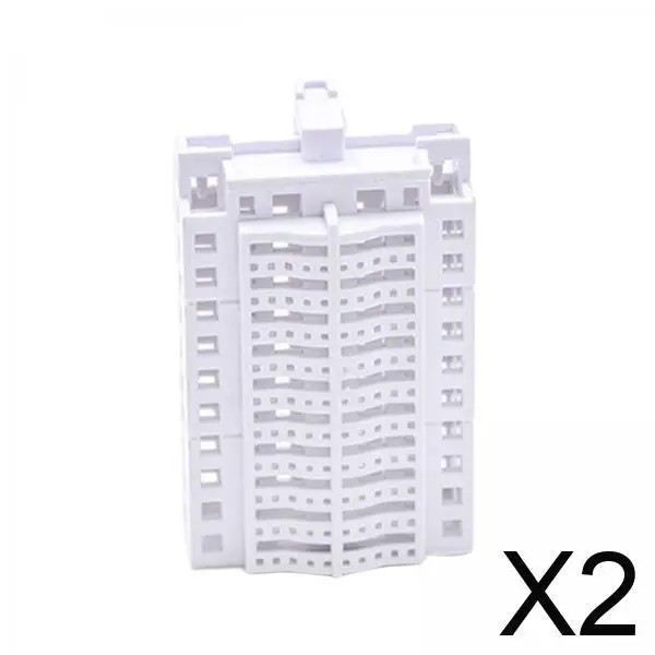 2xMiniatur Apartment Building Display Simulation Apartment Landscape Material 1. 500er Stil A