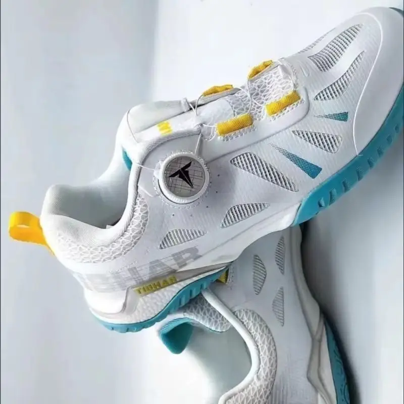 

2026 Classic Brand Table Tennis Shoes For Men Women Breathable Badminton Training Shoe Anti-Slip Indoor Quick Lacing Sports Sho