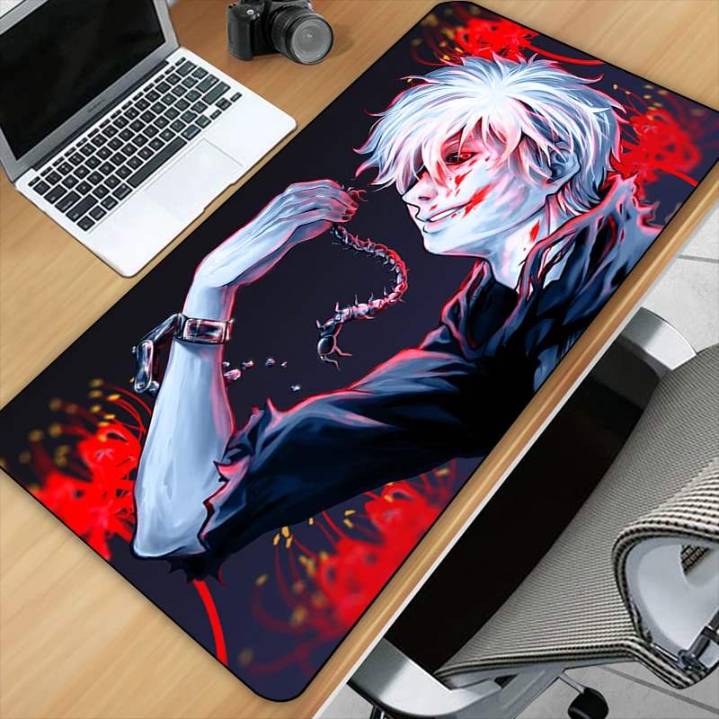 Alfombrilla de ratón grande de goma Natural para ordenador, alfombrilla de escritorio con estampado HD personalizado de Anime Tokyo Ghoul