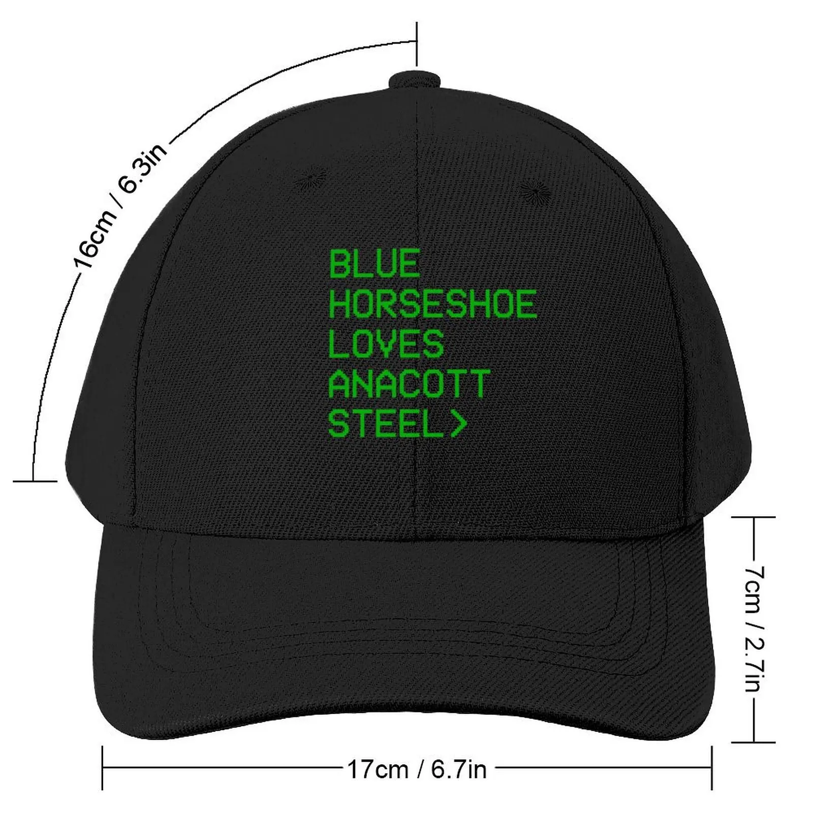 Blue Horseshoe Loves Anacott Steel Baseball Cap Golf Hat Man Golf Cap Gentleman Hat Hat Man Luxury Women's Hats 2024 Men's