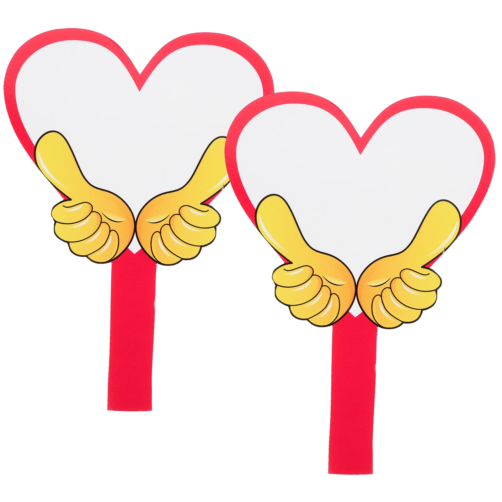 

2pcs Scoreboard Dry Erase Paddle Single Sided Flexible Handheld Whiteboard Foam Boards Small Erase Lap Retail Supplies