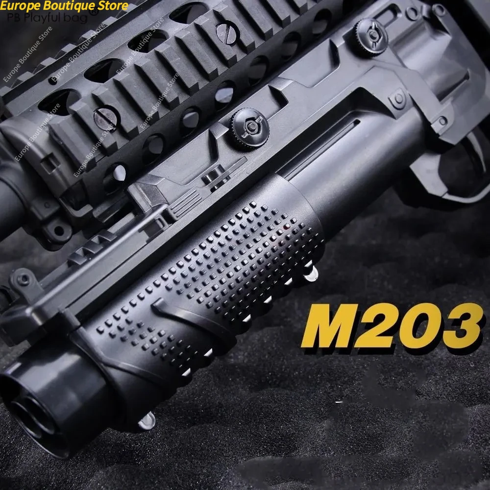 

Спорт на открытом воздухе M203 гелевые шарики граната пусковая установка M416 пенопластовая мягкая пуля 20 мм DIY подвесные CS игрушки аксессуары QG811