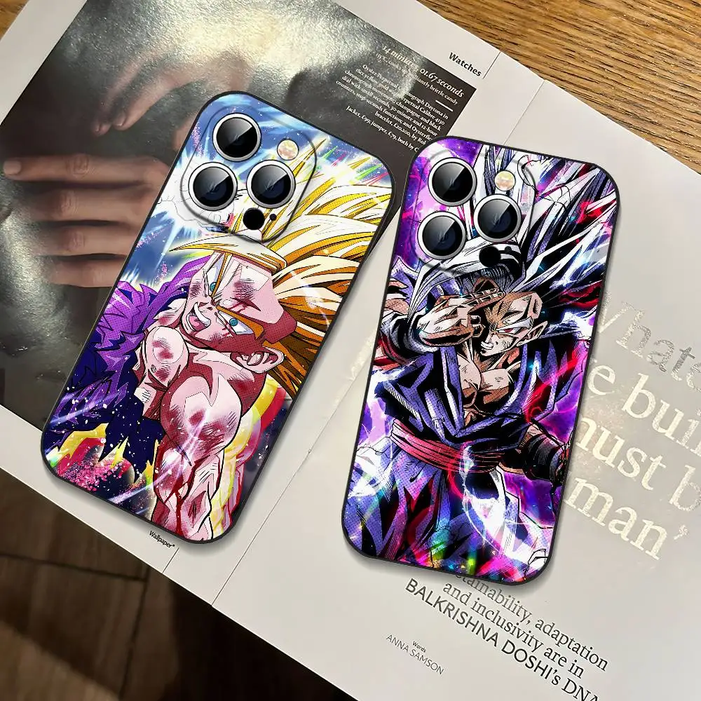 Dragon Ball Gohan Slim Black Shockproof Phone Case For IPhone 17 16 15 14 13 12 11 X XR XS Max Pro Max Plus Mini view 4