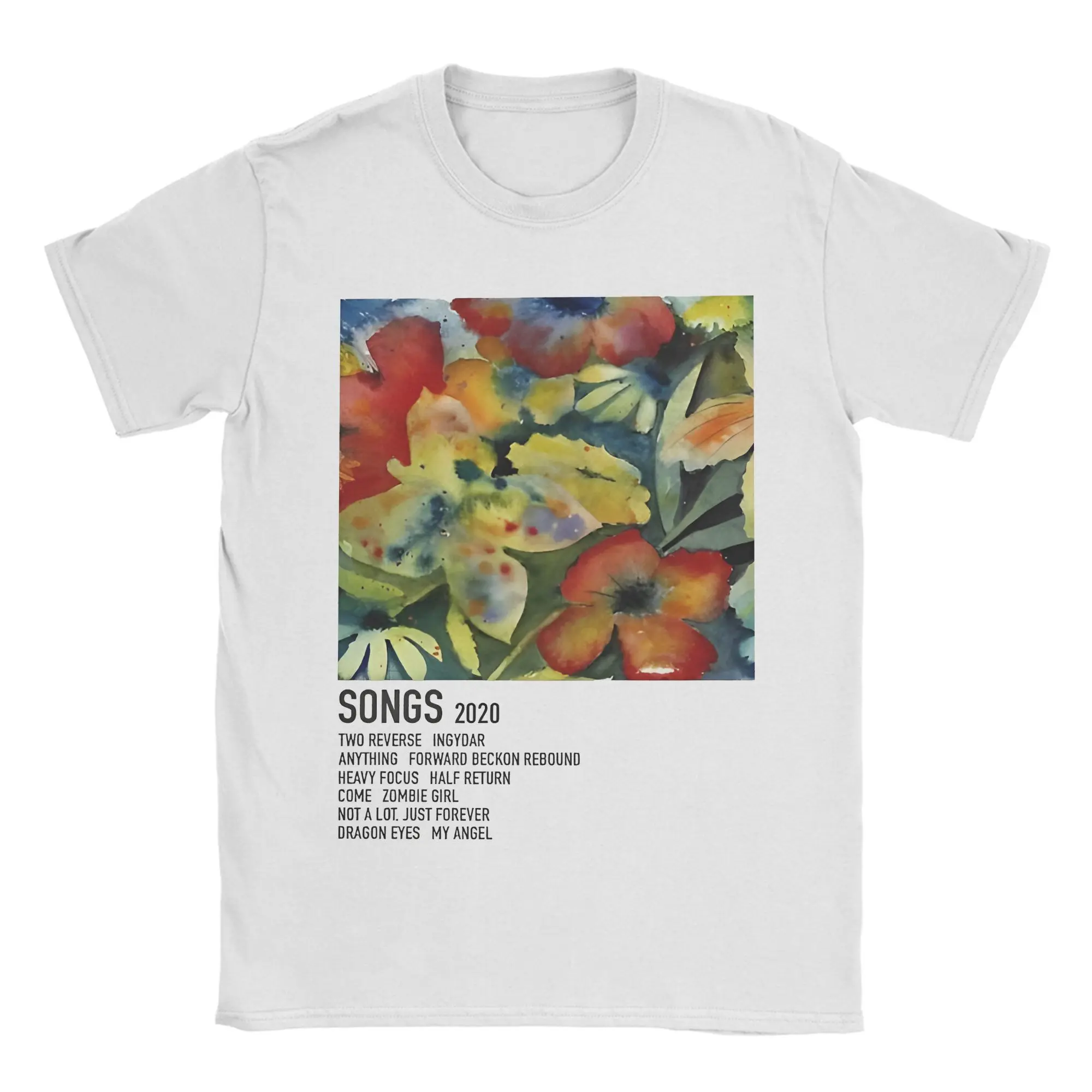 

Винтажная народная футболка Adrianne Lenker Songs, мужская футболка из 100% хлопка с круглым вырезом, футболки с короткими рукавами, одежда с принтом