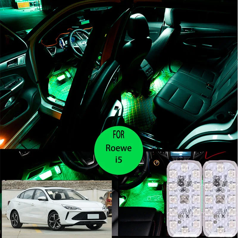 

FOR Roewe i5 LED Car Interior Ambient Foot Light Atmosphere Decorative Lamps Party decoration lights Neon strips