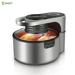 New Multifunction Automatic Intelligent Rotary Electric Fryer with Visual Touch Control and Large Capacity also an Electric Oven