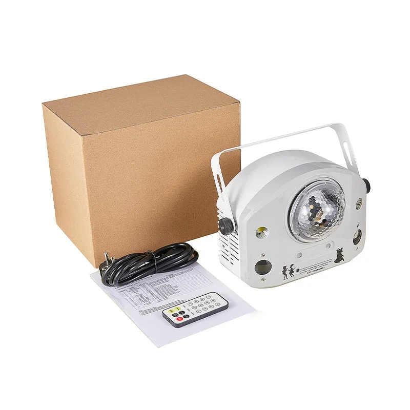 Afstandsbediening DMX512 Caleidoscoop Laserpatroon Strobe 4IN1 Effect Licht DJ Disco Party Vakantie Dans Bruiloft Club Bar licht dmx licht