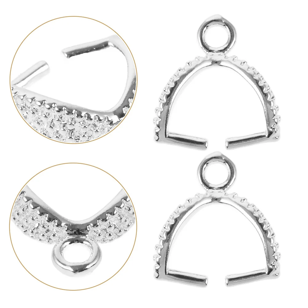 

10pcs Gua Zi Kou Bracelet Connectors Copper Jewelry Making Components Link Buckle For Pendants Necklace Clasp Pinch Bails Charm