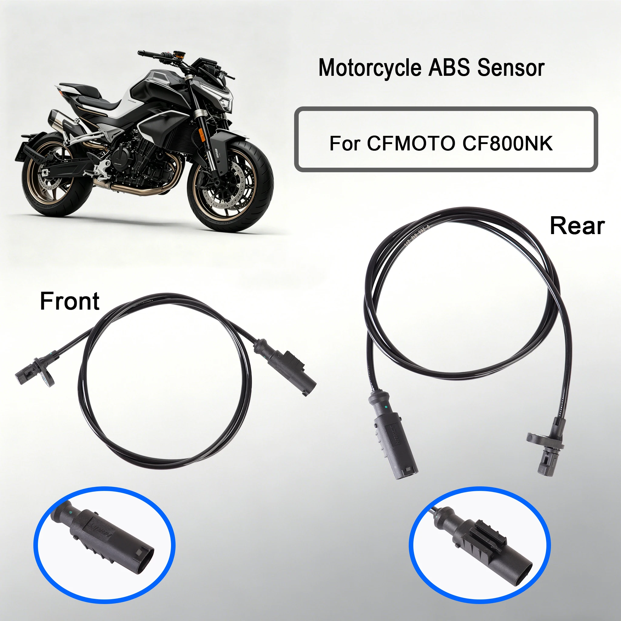 

Motorcycle ABS Rear Wheel Speed Sensor Signal Wire For CFMOTO CF800NK 800NK 800 NK Silicone Cord Brake Sensor Accessories