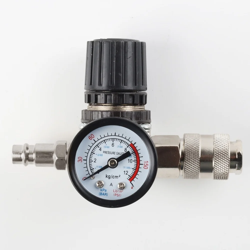 1pc Square Pressure Regulating Valve With Iron Strap European Triple Joint 140PSI For Air Pump Accessories