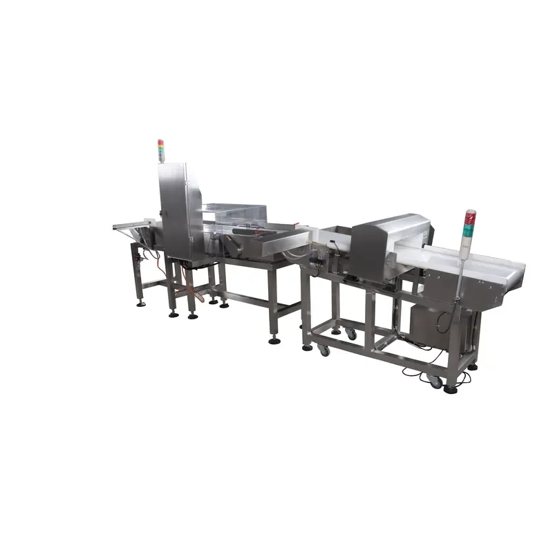 High Quality and Accuracy Food Industrial Using Automatic Belt Conveyor Metal Detector Checkweigher Combo System