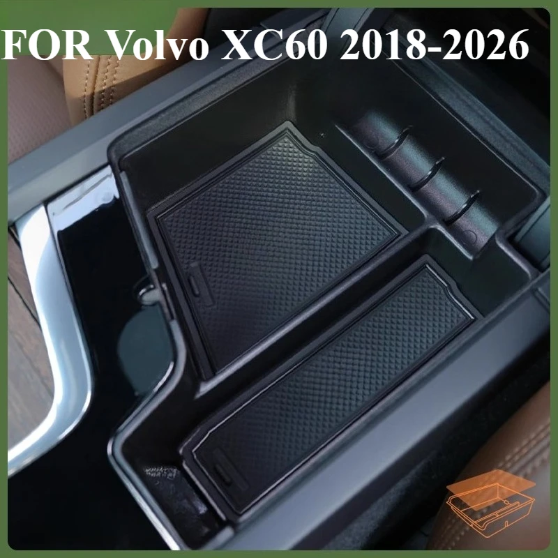 

FOR Volvo XC60 2018-2026 Car Center Console Armrest Storage Box Car Organizer Stowing Container Interior Accessories