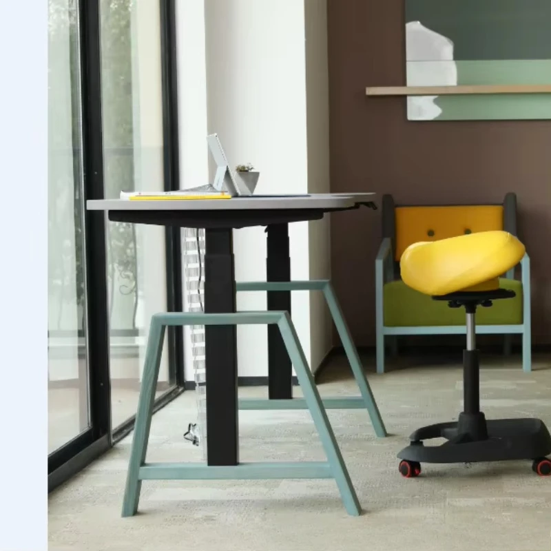 

Intelligent design of standing electric adjustable height computer desk office