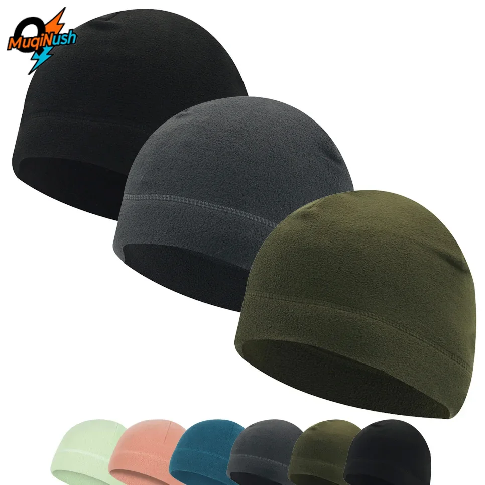 

MuqiNush 3 Pcs Winter Warm Hat Skull Thick Windproof Cap Breathable Soft Polar Fleece Skiing Cyling Outdoor for Men Women