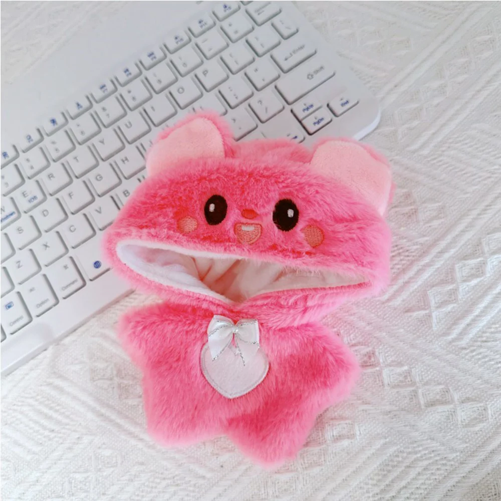 

For 10cm Labubu Dolls Cute Mini Plush Doll's Outfit Accessories Jumpsuit Hoodie Crawling Clothes DIY Gift