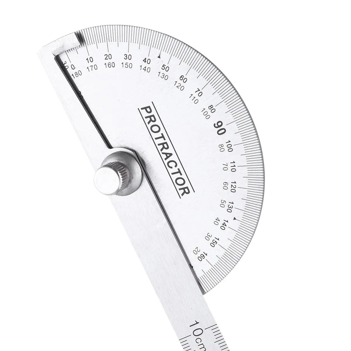 

2Pcs 100Mm Stainless Steel Protractor Multifunctional Round Head Angle Finder Ruler Swing Arm Measuring Tool for School Office