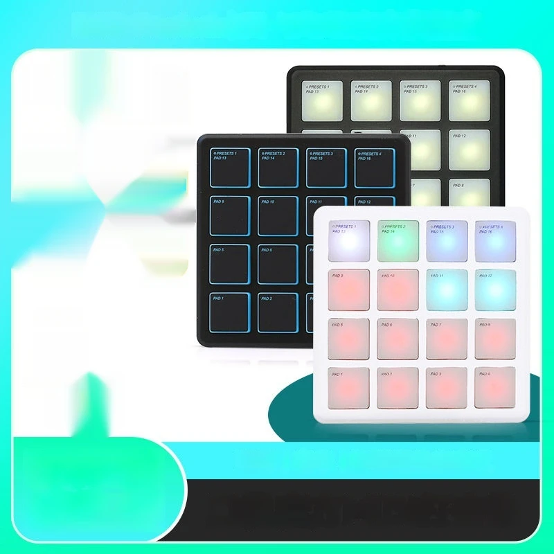 M-VAVE SMC-PAD POCKET Wireless Bluetooth MIDI Drum Pad Controller 16 Strike Pads Velocity Sensitive Pads for Music Production view 2
