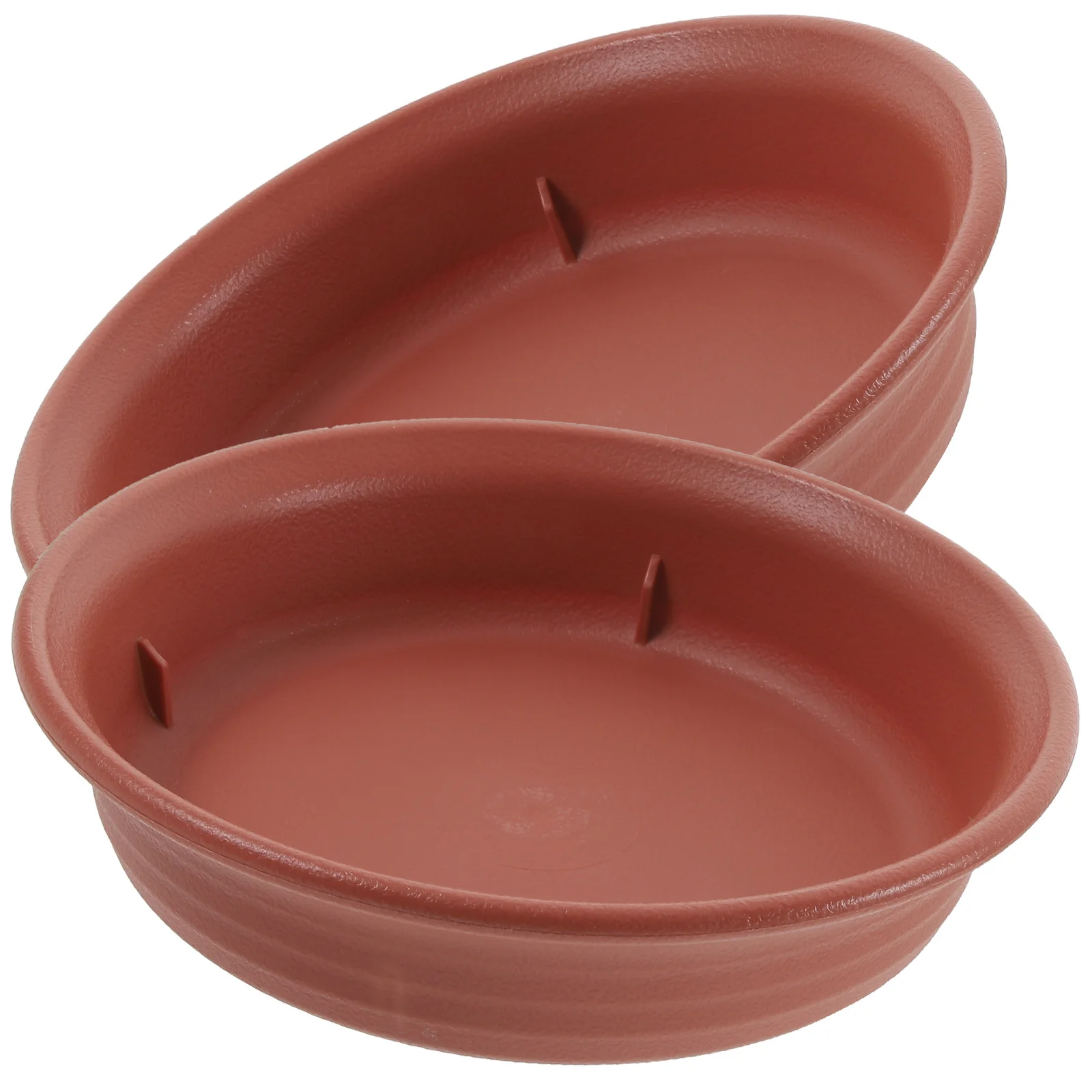 

2Pcs Multiuse Round Shaped Resin Plant Trays for Pots Water Collection No Leakage Floors Protection Plants Water Tray
