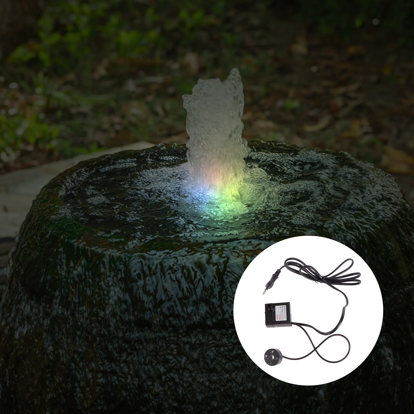 

5W Circulating Submersible Water Pump for Fountain Aquarium Pond Fish Tank Hydroponic Systems Adjustable LED Light Energy