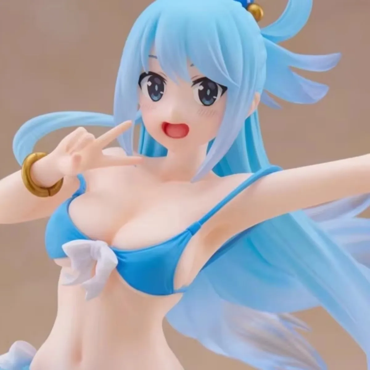 

In Stock Original Genuine Anime Kono Subarashii Sekai Ni Shukufuku O 3 Coreful Figure Aqua Swimsuit 18cm Model Toy Figures