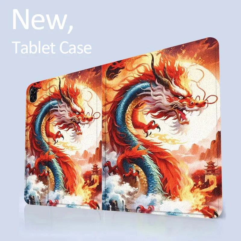 

Creative Dragon Pattern Tablet Case For Honor Tab Pad 6 7 8 9 X8 V7 V8 X9 13 X8a X9a Pro 10 Magic GT GT2 10.1 13.3 Inch