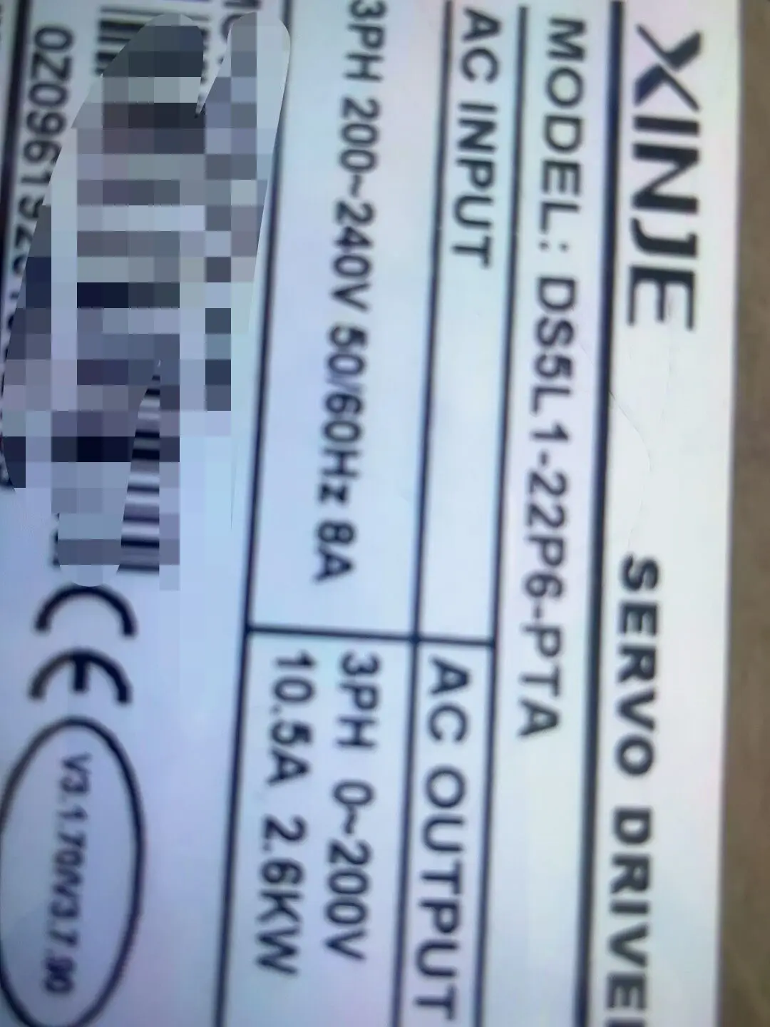 Xinjie Servo DS5L1-20P7-PTA, Brand New Original Genuine, Ten Compensations For One Fake
