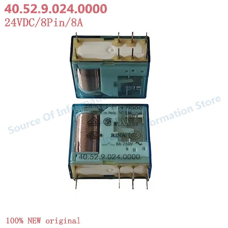 

40.52.9.024.0000 Finder Relay 24VDC 5-Pin 8A