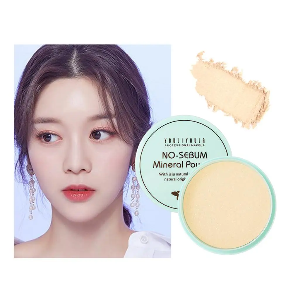 Natural Oil Control Makeup Powder Brightening Mist Lightweight Dispersal Cosmetics Powder Waterproof Modification Po J2d5