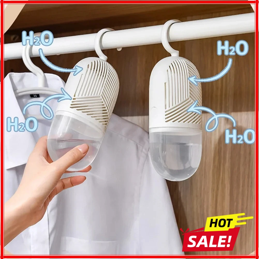 Uncharged High-Index Plastic Closet Dehumidifier, Odor Eliminator & Air Freshener, Moisture Absorber for Wardrobe & Cabinet