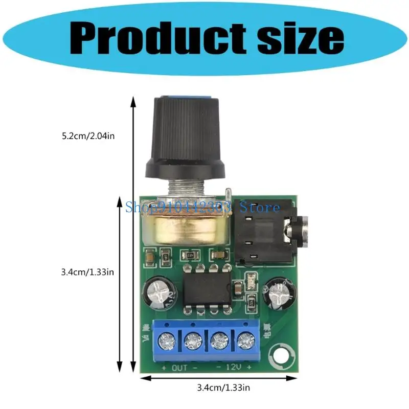 L4MD LM386 Soundverstärkerplatine 3V-12V Digitaler Stereo-Leistungsverstärker 0,5W-10W – Detail 6