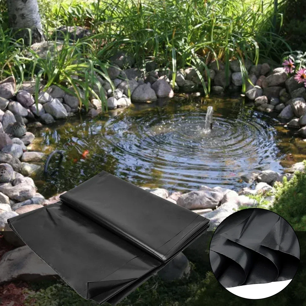 Fish Pond Liner Pond Membrane Waterproof Clearance Flexible Garden Landscaping Liner Cloth PE Membrane Patio Pools Outdoor