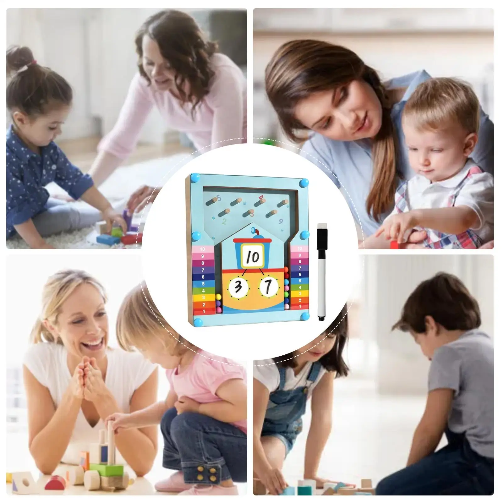 Crianças jogos de matemática jardim de infância pré-escolar atividades de aprendizagem blocos de atividades educacionais dentro de 10 brinquedos recursos de jogo para casa