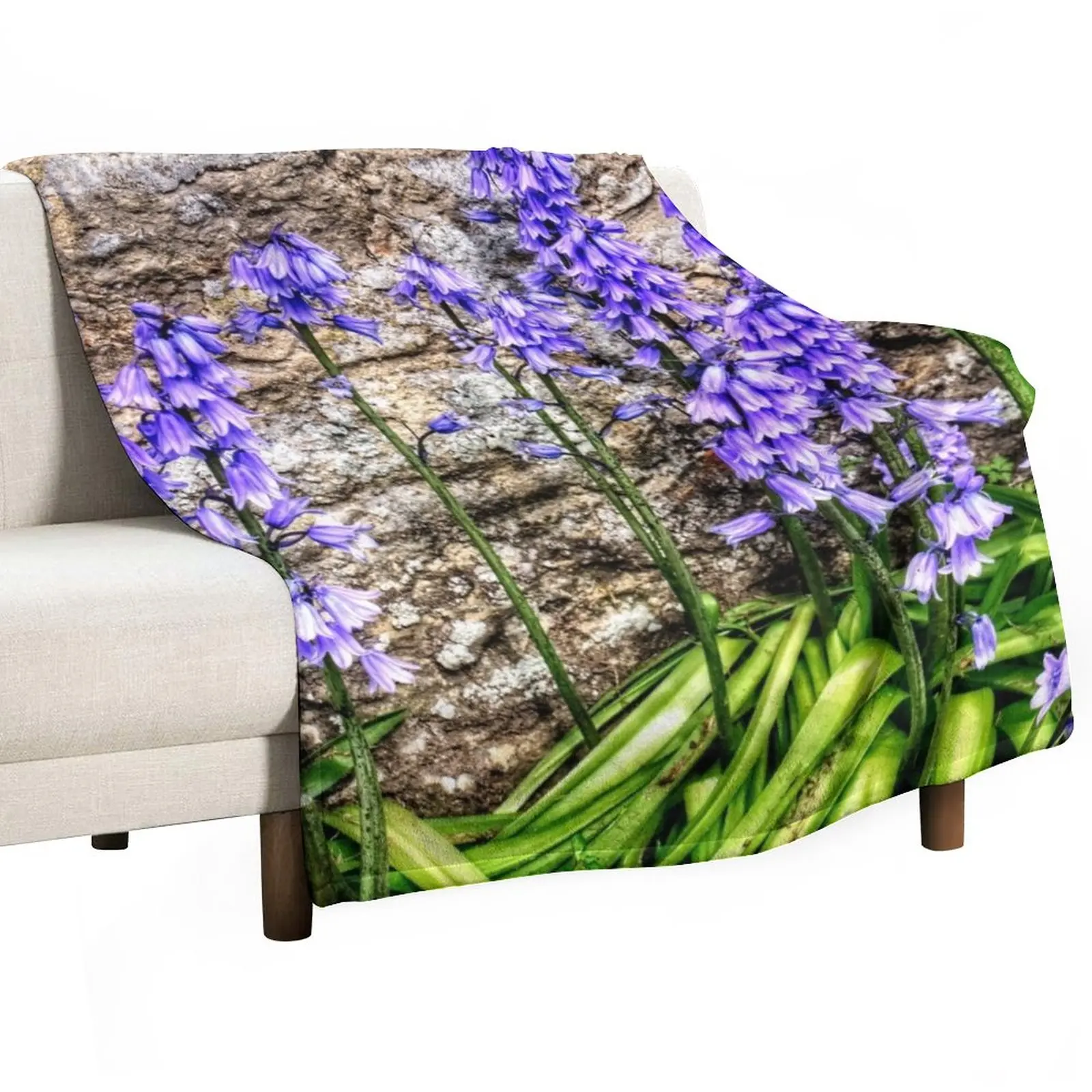 

Spanish Bluebells Throw Blanket Winter beds heavy to sleep Fashion Sofas Fluffy Softs Blankets