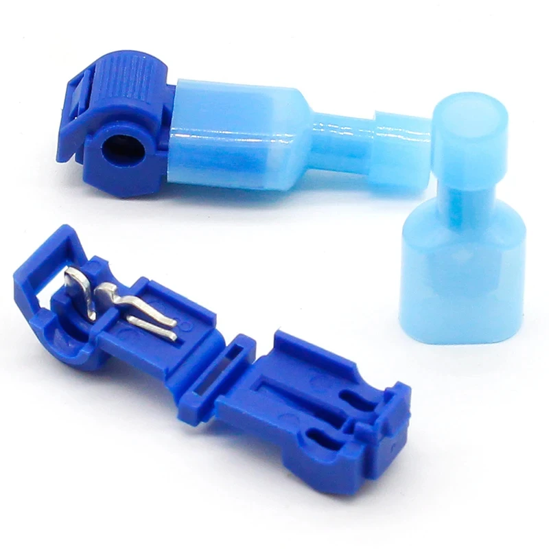 20 Paar blaue Schnellverbinder für elektrische Kabel, Schnappverbinder, Draht-Crimp-Anschlüsse
