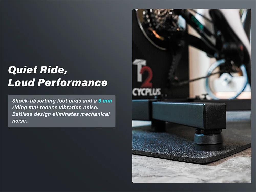 [US-Lager] CYCPLUS T2 Smart Bike Trainer Fahrrad-Trainingsgerät 2200W Leistung ANT+ BLE 5.0 – Detail 9