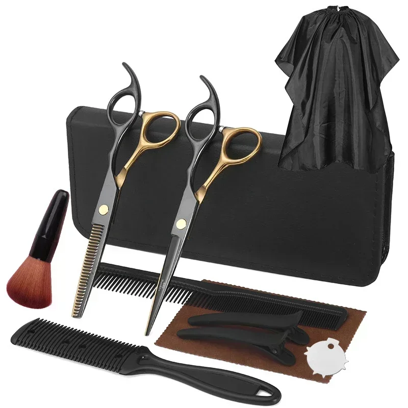 Набор парикмахерских ножниц, набор филировочных ножниц для стрижки волос, профессиональные салонные ножницы из нержавеющей стали, инструменты для волос