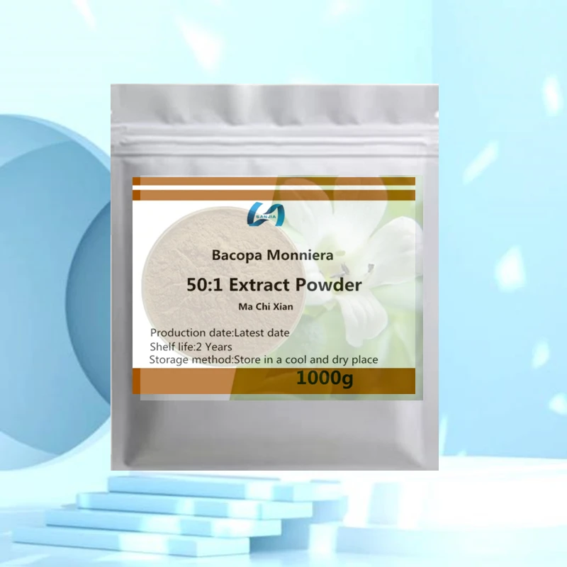 Adequado para distribuidores globais Atacado Bacopa Monniera 50:1 Embalagem selada de fábrica de matéria-prima de produção profissional