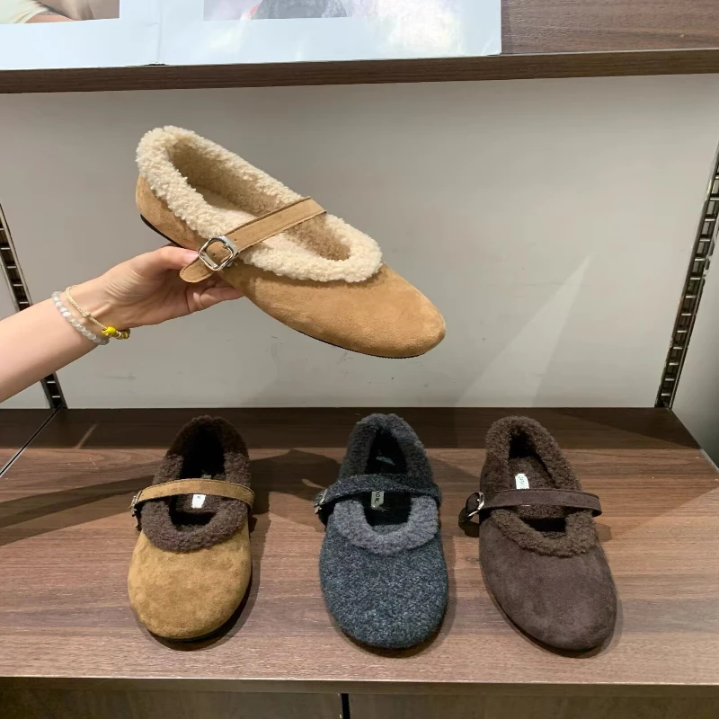 

Flat-bottomed Pointed Toe Buckle Shallow Opening Fashionable, Versatile, Comfortable, Anti-slip and Breathable Women's Shoes