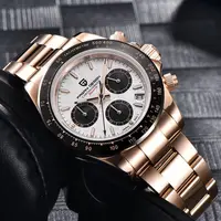 PAGANI DESIGN 2026 New Men's Watches Luxury Rose Gold Quartz Watch For Men 100M Waterproof Sports Chronograph Wristwatch Men photo 3