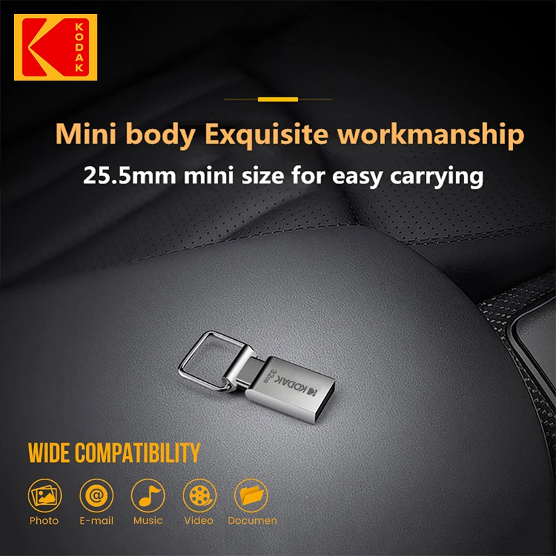 KODAK K112 Super Mini Metal USB Flash Drive 64GB 32GB USB2.0 PendrivePend