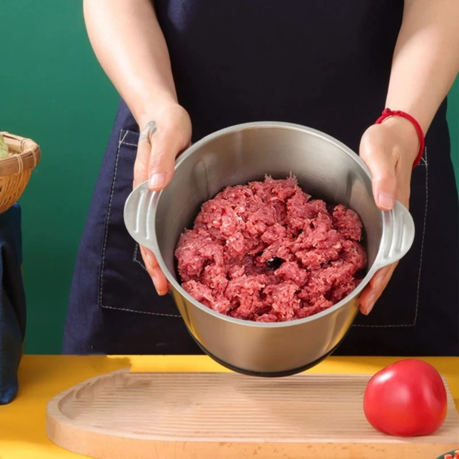 Jengibre para picadora trituradora, trituradora USB y Mini máquina de verduras triturada resistente, utensilios de cocina Devi, ajo eficiente